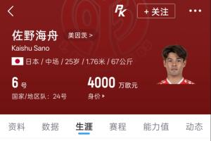 4000万欧日本身价王！25岁佐野海舟一条龙破门帮助日本领先巴西配图